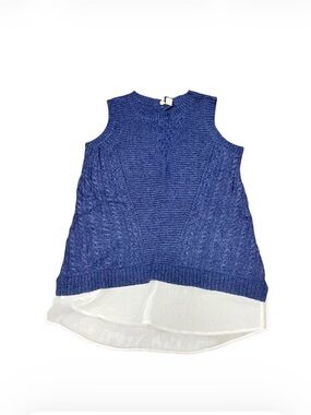 Anthropology Moth sleeveless Wool Blend Sweater layered